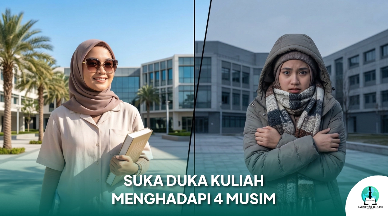 Ilustrasi Suka Duka Kuliah di Timur Tengah: Cerita Mahasiswa Indonesia Menghadapi Perbedaan Musim
